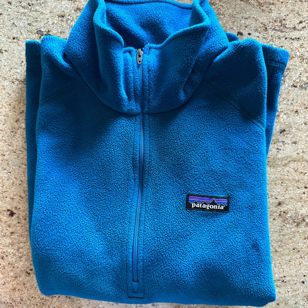 Patagonia Blue Quarter Zip Fleece